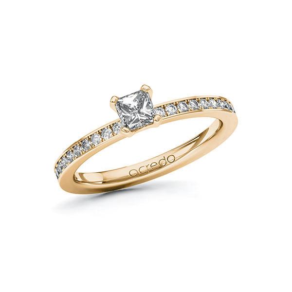 Verlobungsring in Roségold 585 mit 0,4 ct. + zus. 0,2 ct. Brillant tw, vs tw, si von acredo - A-ZYPEK-EE5-1R84IWZ Verlobungsring in Roségold 585 mit 0,4 ct. + zus. 0,2 ct. Brillant tw, vs tw, si von acredo - A-ZYPEK-EE5-1R84IWZ