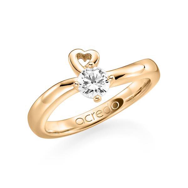 Verlobungsring in Roségold 585 mit 0,5 ct. Brillant tw, si von acredo - A-F0RGG-E5-1R7K9KZ Verlobungsring in Roségold 585 mit 0,5 ct. Brillant tw, si von acredo - A-F0RGG-E5-1R7K9KZ