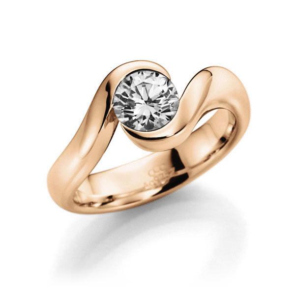 Verlobungsring in Roségold 585 mit 0,7 ct. Brillant tw, si von acredo - A-10PJG6-E5-1R7K5VZ Verlobungsring in Roségold 585 mit 0,7 ct. Brillant tw, si von acredo - A-10PJG6-E5-1R7K5VZ