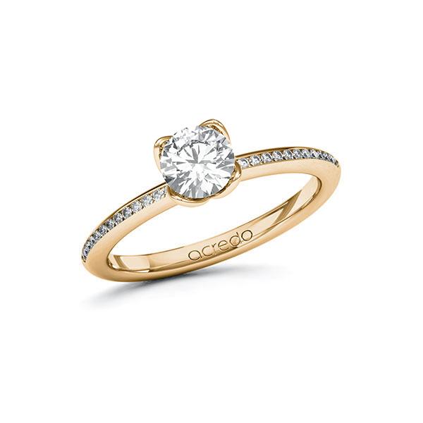 Verlobungsring in Roségold 585 mit 0,7 ct. + zus. 0,13 ct. Brillant tw, si von acredo - A-ZZE2Q-EE5-1R9BCZZ Verlobungsring in Roségold 585 mit 0,7 ct. + zus. 0,13 ct. Brillant tw, si von acredo - A-ZZE2Q-EE5-1R9BCZZ