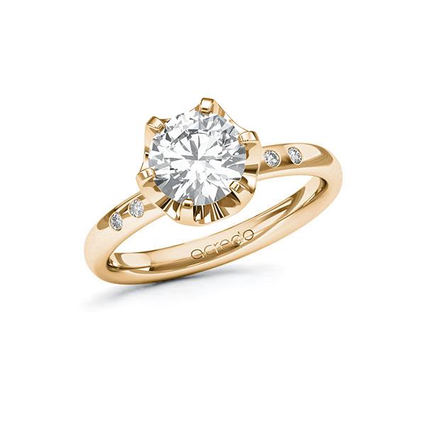 Verlobungsring in Roségold 585 mit 1,5 ct. + zus. 0,048 ct. Brillant tw, vs tw, si von acredo - A-ZXC7P-EE5-1R5Q2AZ Verlobungsring in Roségold 585 mit 1,5 ct. + zus. 0,048 ct. Brillant tw, vs tw, si von acredo - A-ZXC7P-EE5-1R5Q2AZ