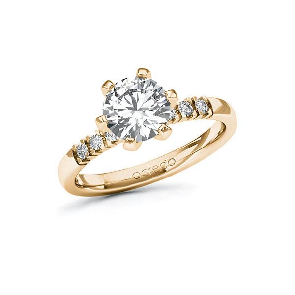 Verlobungsring in Roségold 585 mit 1,5 ct. + zus. 0,12 ct. Brillant tw, vs tw, si von acredo - A-101ZE4-EE5-1RDXIMZ Verlobungsring in Roségold 585 mit 1,5 ct. + zus. 0,12 ct. Brillant tw, vs tw, si von acredo - A-101ZE4-EE5-1RDXIMZ