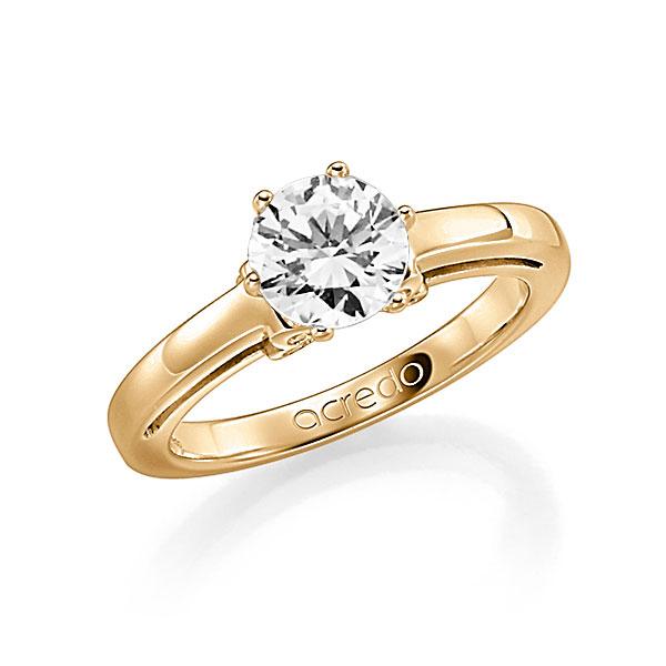 Verlobungsring in Roségold 585 mit 1 ct. 12 St. zusammen 0,06ct. Brillant tw, si von acredo - A-F0RPG-E5-1R84CHZ Verlobungsring in Roségold 585 mit 1 ct. 12 St. zusammen 0,06ct. Brillant tw, si von acredo - A-F0RPG-E5-1R84CHZ