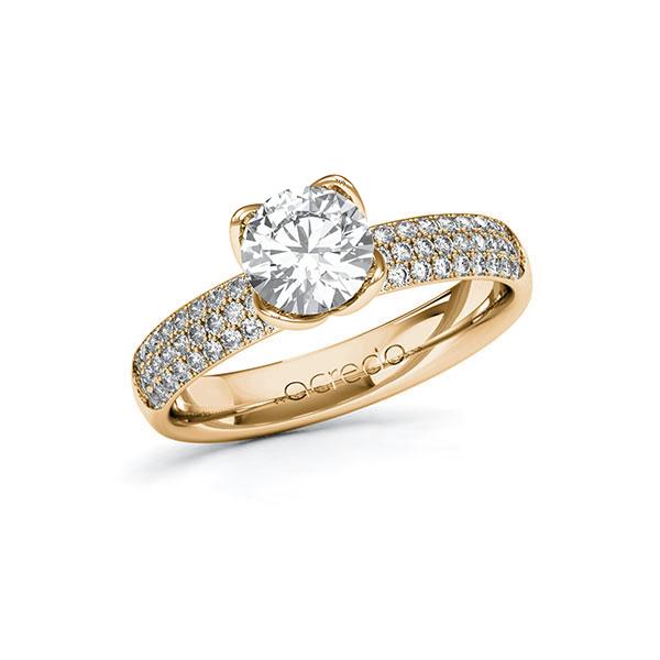 Verlobungsring in Roségold 585 mit 1 ct. + zus. 0,432 ct. Brillant tw, vs tw, si von acredo - A-ZZQEA-EE5-1R9W6KZ Verlobungsring in Roségold 585 mit 1 ct. + zus. 0,432 ct. Brillant tw, vs tw, si von acredo - A-ZZQEA-EE5-1R9W6KZ