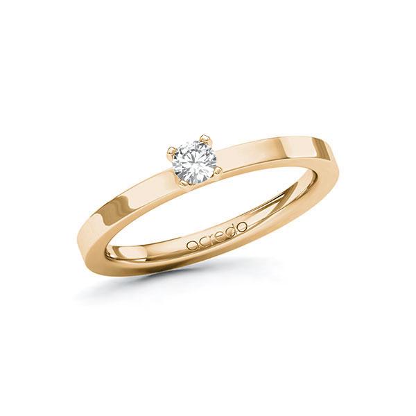 Verlobungsring in Roségold 585 mit zus. 0,15 ct. Brillant tw, si von acredo - A-10EYEA-EE5-1R0QNGZ Verlobungsring in Roségold 585 mit zus. 0,15 ct. Brillant tw, si von acredo - A-10EYEA-EE5-1R0QNGZ