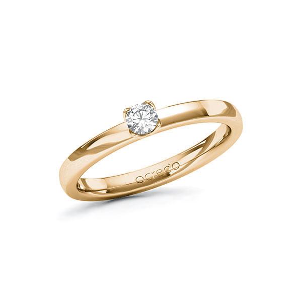 Verlobungsring in Roségold 585 mit zus. 0,15 ct. Brillant tw, si von acredo - A-10RE1B-EE5-3AE55Z Verlobungsring in Roségold 585 mit zus. 0,15 ct. Brillant tw, si von acredo - A-10RE1B-EE5-3AE55Z