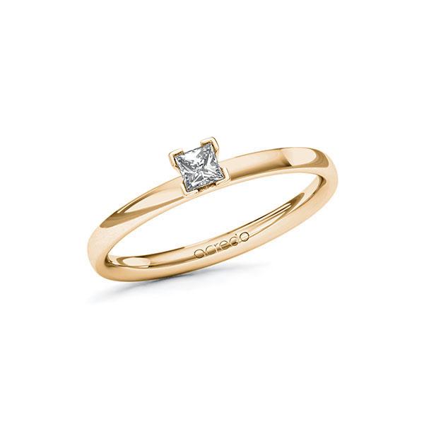 Verlobungsring in Roségold 585 mit zus. 0,15 ct. Prinzess-Diamant tw, si von acredo - A-107MB5-EE5-1R3PLBZ Verlobungsring in Roségold 585 mit zus. 0,15 ct. Prinzess-Diamant tw, si von acredo - A-107MB5-EE5-1R3PLBZ