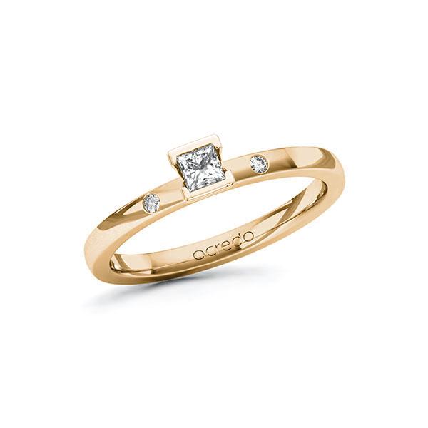 Verlobungsring in Roségold 585 mit zus. 0,17 ct. Prinzess-Diamant tw, si von acredo - A-ZYNWP-EE5-1R830UZ Verlobungsring in Roségold 585 mit zus. 0,17 ct. Prinzess-Diamant tw, si von acredo - A-ZYNWP-EE5-1R830UZ