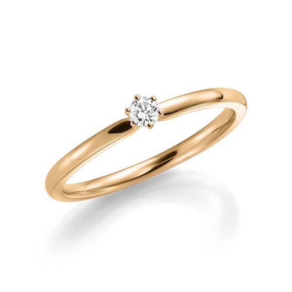Verlobungsring in Roségold 585 mit zus. 0,1 ct. Brillant tw, si von 123gold - E-RJ8AG-E5-1TMRAZ Verlobungsring in Roségold 585 mit zus. 0,1 ct. Brillant tw, si von 123gold - E-RJ8AG-E5-1TMRAZ