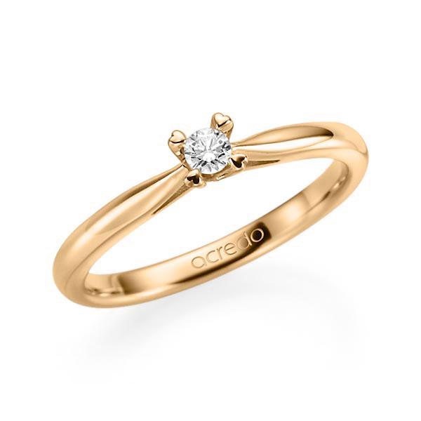 Verlobungsring in Roségold 585 mit zus. 0,1 ct. Brillant tw, si von acredo - A-11Q8ER-E5-1TWF1Z Verlobungsring in Roségold 585 mit zus. 0,1 ct. Brillant tw, si von acredo - A-11Q8ER-E5-1TWF1Z