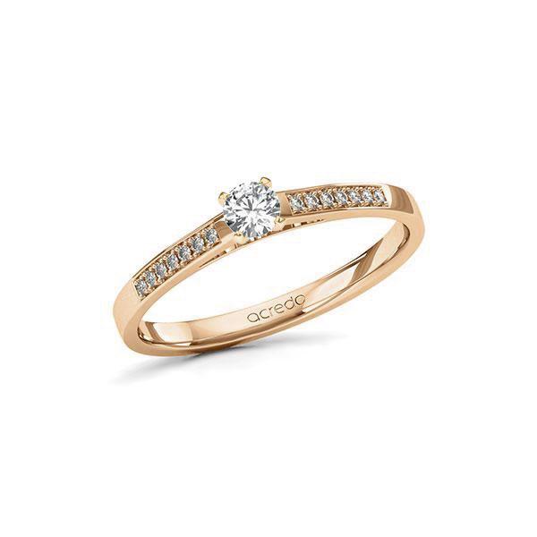 Verlobungsring in Roségold 585 mit zus. 0,22 ct. Brillant tw, si von acredo - A-11LC37-EE5-1TVPQEZ Verlobungsring in Roségold 585 mit zus. 0,22 ct. Brillant tw, si von acredo - A-11LC37-EE5-1TVPQEZ