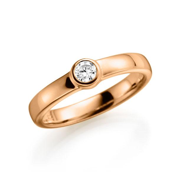 Verlobungsring in Roségold 585 mit zus. 0,25 ct. Brillant tw, vs von 123gold - E-2TK3G-E5-2KTPHZ Verlobungsring in Roségold 585 mit zus. 0,25 ct. Brillant tw, vs von 123gold - E-2TK3G-E5-2KTPHZ