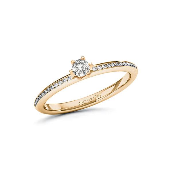 Verlobungsring in Roségold 585 mit zus. 0,28 ct. tw, si von acredo - A-ZXBSL-EE5-1X35RCZ Verlobungsring in Roségold 585 mit zus. 0,28 ct. tw, si von acredo - A-ZXBSL-EE5-1X35RCZ