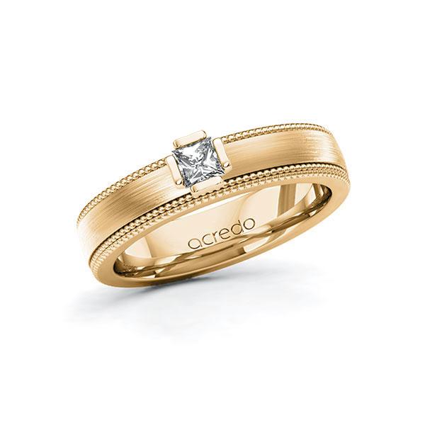 Verlobungsring in Roségold 585 mit zus. 0,2 ct. Prinzess-Diamant tw, vs von acredo - A-11LVI4-EEE5-1R46SSZ Verlobungsring in Roségold 585 mit zus. 0,2 ct. Prinzess-Diamant tw, vs von acredo - A-11LVI4-EEE5-1R46SSZ