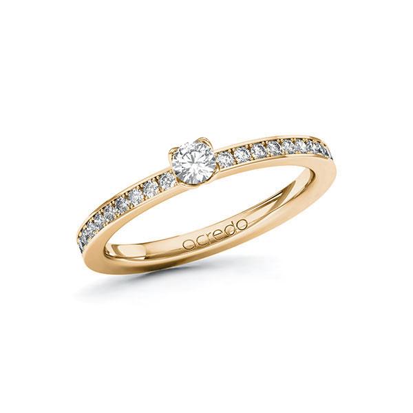 Verlobungsring in Roségold 585 mit zus. 0,35 ct. Brillant tw, si von acredo - A-101ZSE-EE5-1RDXRCZ Verlobungsring in Roségold 585 mit zus. 0,35 ct. Brillant tw, si von acredo - A-101ZSE-EE5-1RDXRCZ