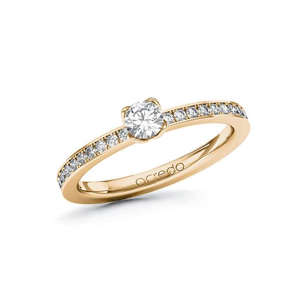 Verlobungsring in Roségold 585 mit zus. 0,45 ct. Brillant tw, si von acredo - A-ZZLLA-EE5-1R9P58Z Verlobungsring in Roségold 585 mit zus. 0,45 ct. Brillant tw, si von acredo - A-ZZLLA-EE5-1R9P58Z