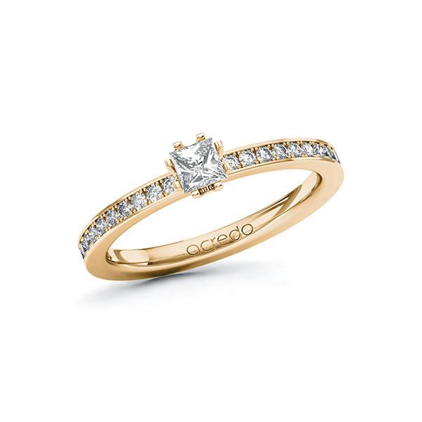 Verlobungsring in Roségold 585 mit zus. 0,45 ct. Prinzess-Diamant tw, si von acredo - A-ZYPEI-EE5-1R84SLZ Verlobungsring in Roségold 585 mit zus. 0,45 ct. Prinzess-Diamant tw, si von acredo - A-ZYPEI-EE5-1R84SLZ