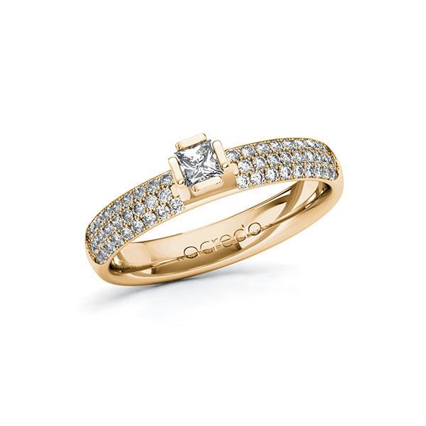 Verlobungsring in Roségold 585 mit zus. 0,582 ct. Prinzess-Diamant tw, si von acredo - A-ZYL9K-EE5-1R7VXMZ Verlobungsring in Roségold 585 mit zus. 0,582 ct. Prinzess-Diamant tw, si von acredo - A-ZYL9K-EE5-1R7VXMZ