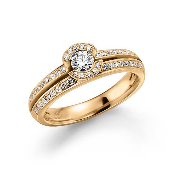 Verlobungsring in Roségold 585 mit zus. 0,5 ct. Brillant tw, si von 123gold - E-F4HFR-E5-1PVD36Z Verlobungsring in Roségold 585 mit zus. 0,5 ct. Brillant tw, si von 123gold - E-F4HFR-E5-1PVD36Z