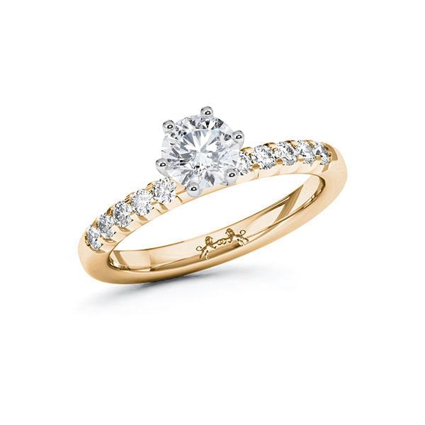 Verlobungsring in Roségold 585 Weißgold 750 mit 0,3 ct. + zus. 0,4 ct. Brillant tw, si tw, vs von Steinberg - Q-ZT2H0-E5-1RBV6IZ Verlobungsring in Roségold 585 Weißgold 750 mit 0,3 ct. + zus. 0,4 ct. Brillant tw, si tw, vs von Steinberg - Q-ZT2H0-E5-1RBV6IZ