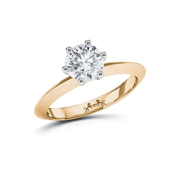 Verlobungsring in Roségold 585 Weißgold 750 mit 0,5 ct. Brillant tw, si von Steinberg - Q-ZT65J-E5-1R7K5GZ Verlobungsring in Roségold 585 Weißgold 750 mit 0,5 ct. Brillant tw, si von Steinberg - Q-ZT65J-E5-1R7K5GZ
