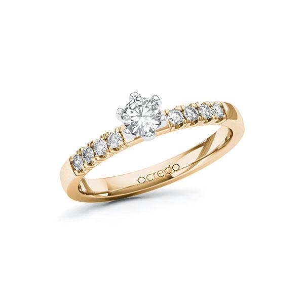 Verlobungsring in Roségold 750 Weißgold 750 mit zus. 0,41 ct. Brillant tw, si von acredo - A-ZWH5G-EW7-1R202JZ Verlobungsring in Roségold 750 Weißgold 750 mit zus. 0,41 ct. Brillant tw, si von acredo - A-ZWH5G-EW7-1R202JZ