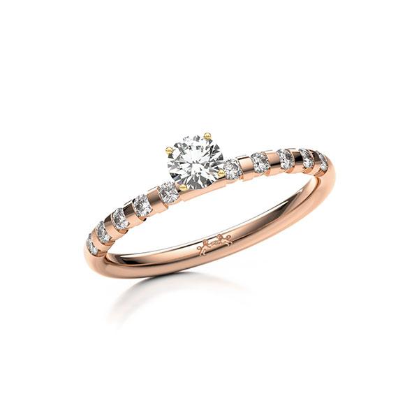 Verlobungsring in Rotgold 585 Gelbgold 585 mit 0,3 ct. + zus. 0,2 ct. Brillant tw, si von Steinberg - Q-13J3EE-RG5-1X7H8WZ Verlobungsring in Rotgold 585 Gelbgold 585 mit 0,3 ct. + zus. 0,2 ct. Brillant tw, si von Steinberg - Q-13J3EE-RG5-1X7H8WZ