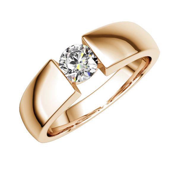Verlobungsring in Rotgold 585 mit 0,4 ct. Brillant tw, si von 123gold - E-PVTML-R5-1R7K5LZ Verlobungsring in Rotgold 585 mit 0,4 ct. Brillant tw, si von 123gold - E-PVTML-R5-1R7K5LZ