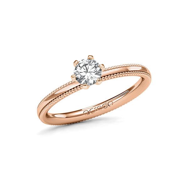 Verlobungsring in Rotgold 585 mit 0,4 ct. Brillant tw, si von acredo - A-11LVU5-RR5-1R7LEDZ Verlobungsring in Rotgold 585 mit 0,4 ct. Brillant tw, si von acredo - A-11LVU5-RR5-1R7LEDZ