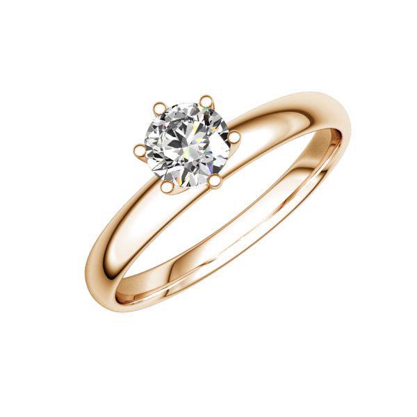 Verlobungsring in Rotgold 585 mit 0,5 ct. Brillant tw, si von 123gold - E-PWS36-R5-1R7K5GZ Verlobungsring in Rotgold 585 mit 0,5 ct. Brillant tw, si von 123gold - E-PWS36-R5-1R7K5GZ