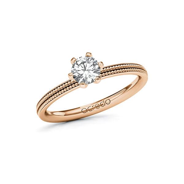 Verlobungsring in Rotgold 585 mit 0,5 ct. Brillant tw, si von acredo - A-10ZGQG-RR5-1R7LEEZ Verlobungsring in Rotgold 585 mit 0,5 ct. Brillant tw, si von acredo - A-10ZGQG-RR5-1R7LEEZ