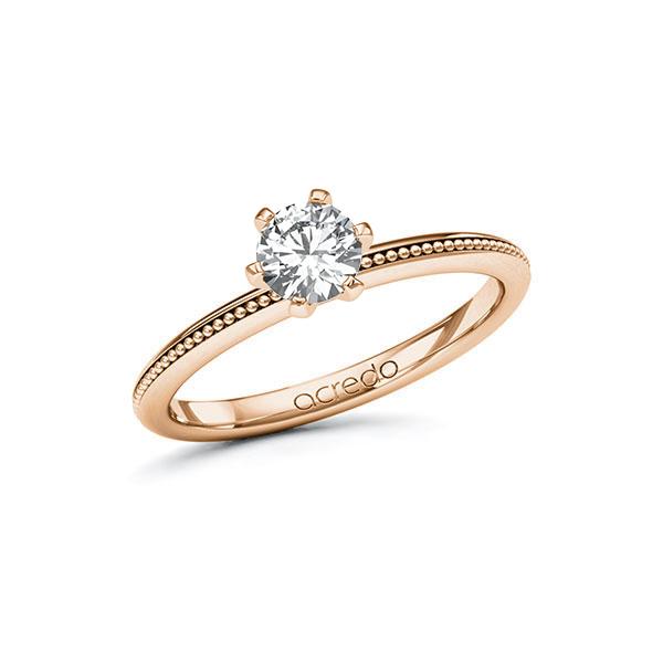 Verlobungsring in Rotgold 585 mit 0,5 ct. Brillant tw, si von acredo - A-10ZHX2-RR5-1R7LEEZ Verlobungsring in Rotgold 585 mit 0,5 ct. Brillant tw, si von acredo - A-10ZHX2-RR5-1R7LEEZ