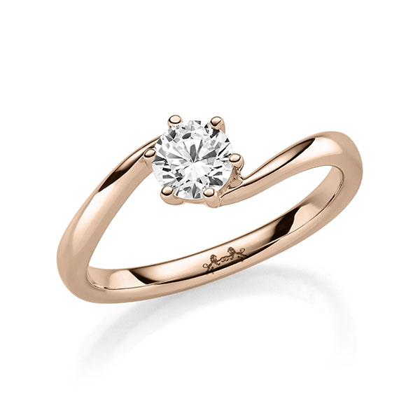 Verlobungsring in Rotgold 585 mit 0,5 ct. Brillant tw, si von Steinberg - Q-11QJ8E-R5-1R7K5GZ Verlobungsring in Rotgold 585 mit 0,5 ct. Brillant tw, si von Steinberg - Q-11QJ8E-R5-1R7K5GZ