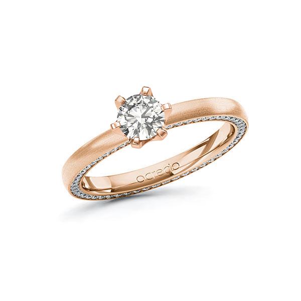 Verlobungsring in Rotgold 585 mit 0,5 ct. + zus. 0,29 ct. tw, vs tw, si von acredo - A-10F8UB-RR5-1X36AEZ Verlobungsring in Rotgold 585 mit 0,5 ct. + zus. 0,29 ct. tw, vs tw, si von acredo - A-10F8UB-RR5-1X36AEZ