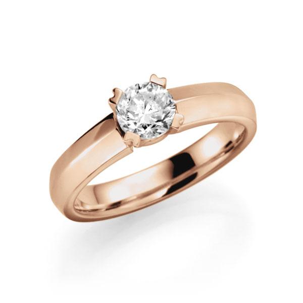 Verlobungsring in Rotgold 585 mit 0,7 ct. Brillant tw, si von 123gold - E-367G5-RR5-1R7K9LZ Verlobungsring in Rotgold 585 mit 0,7 ct. Brillant tw, si von 123gold - E-367G5-RR5-1R7K9LZ
