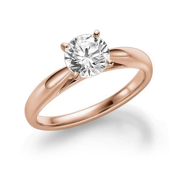 Verlobungsring in Rotgold 585 mit 0,7 ct. Brillant tw, vs von Steinberg - Q-ZFGKS-R5-1IV4J1Z Verlobungsring in Rotgold 585 mit 0,7 ct. Brillant tw, vs von Steinberg - Q-ZFGKS-R5-1IV4J1Z