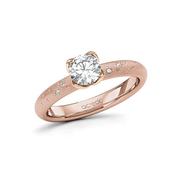 Verlobungsring in Rotgold 585 mit 0,7 ct. + zus. 0,03 ct. Brillant tw, si von acredo - A-11LW4Y-RR5-1TVPWUZ Verlobungsring in Rotgold 585 mit 0,7 ct. + zus. 0,03 ct. Brillant tw, si von acredo - A-11LW4Y-RR5-1TVPWUZ