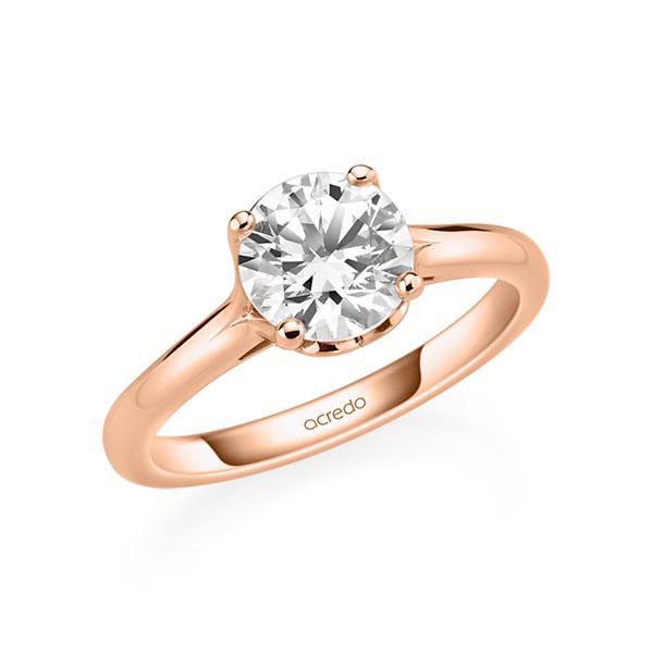 Verlobungsring in Rotgold 585 mit 1,5 ct. Brillant tw, si von acredo - A-11Q95H-R5-1R7LBVZ Verlobungsring in Rotgold 585 mit 1,5 ct. Brillant tw, si von acredo - A-11Q95H-R5-1R7LBVZ