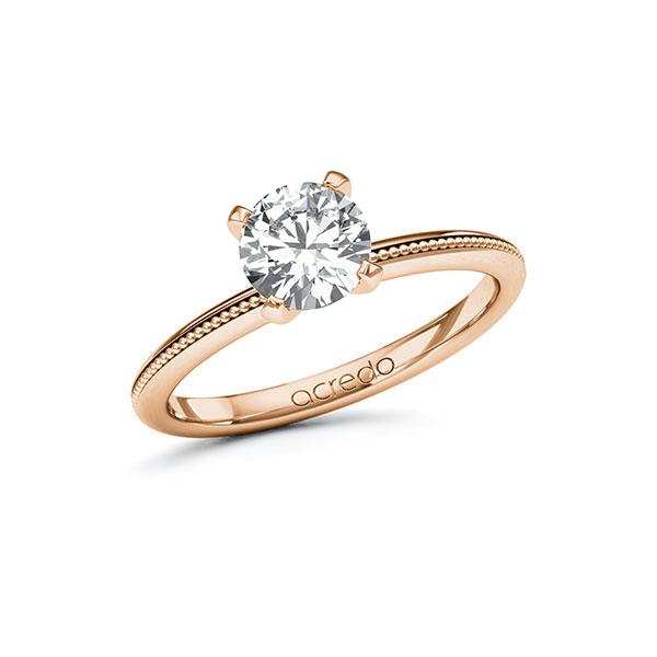 Verlobungsring in Rotgold 585 mit 1 ct. Brillant tw, si von acredo - A-11LVJ6-RRR5-1R7LF8Z Verlobungsring in Rotgold 585 mit 1 ct. Brillant tw, si von acredo - A-11LVJ6-RRR5-1R7LF8Z