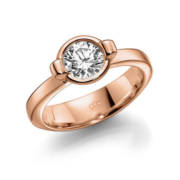 Verlobungsring in Rotgold 585 mit 1 ct. Brillant tw, vs von acredo - A-10LC80-R5-1IV64GZ Verlobungsring in Rotgold 585 mit 1 ct. Brillant tw, vs von acredo - A-10LC80-R5-1IV64GZ