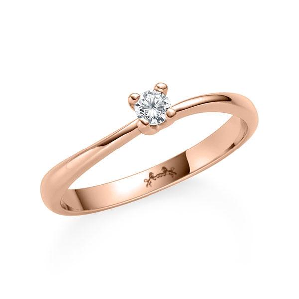 Verlobungsring in Rotgold 585 mit zus. 0,08 ct. Brillant w, si von Steinberg - C-RBF0B-R5-2H790Z Verlobungsring in Rotgold 585 mit zus. 0,08 ct. Brillant w, si von Steinberg - C-RBF0B-R5-2H790Z