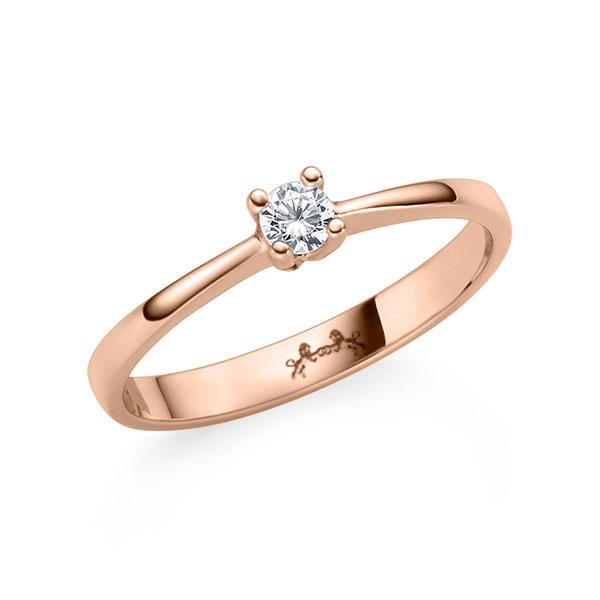 Verlobungsring in Rotgold 585 mit zus. 0,12 ct. Brillant w, si von Steinberg - C-RBFE1-R5-2H799Z Verlobungsring in Rotgold 585 mit zus. 0,12 ct. Brillant w, si von Steinberg - C-RBFE1-R5-2H799Z