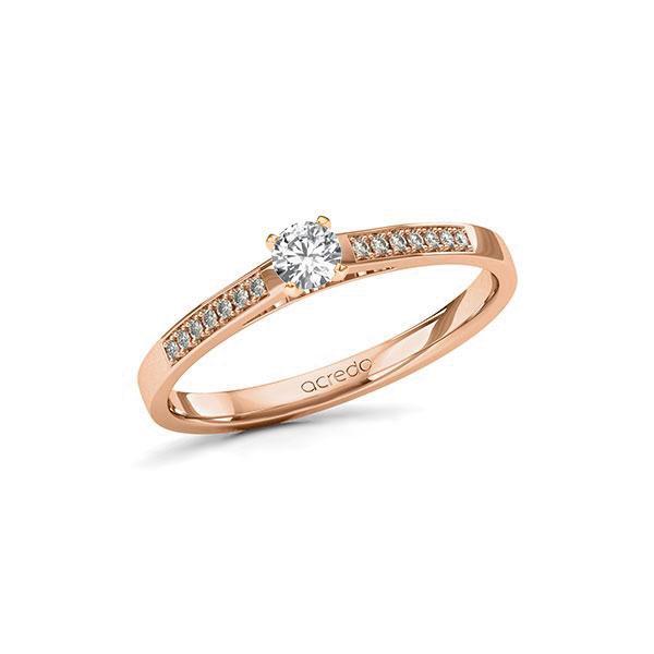 Verlobungsring in Rotgold 585 mit zus. 0,24 ct. Brillant tw, si von acredo - A-11LS8J-RR5-1TVPVXZ Verlobungsring in Rotgold 585 mit zus. 0,24 ct. Brillant tw, si von acredo - A-11LS8J-RR5-1TVPVXZ