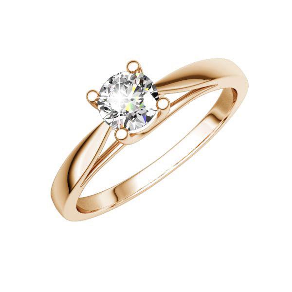 Verlobungsring in Rotgold 585 mit zus. 0,25 ct. Brillant tw, si von 123gold - E-QVGBB-R5-1TT9IZ Verlobungsring in Rotgold 585 mit zus. 0,25 ct. Brillant tw, si von 123gold - E-QVGBB-R5-1TT9IZ