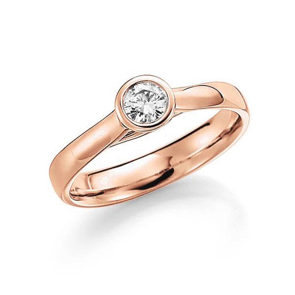 Verlobungsring in Rotgold 585 mit zus. 0,25 ct. Brillant tw, si von 123gold - E-RIEMB-R5-1FX546Z Verlobungsring in Rotgold 585 mit zus. 0,25 ct. Brillant tw, si von 123gold - E-RIEMB-R5-1FX546Z