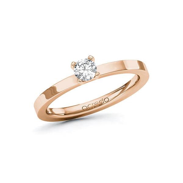 Verlobungsring in Rotgold 585 mit zus. 0,25 ct. Brillant tw, si von acredo - A-10EYEJ-RR5-1R0QNIZ Verlobungsring in Rotgold 585 mit zus. 0,25 ct. Brillant tw, si von acredo - A-10EYEJ-RR5-1R0QNIZ