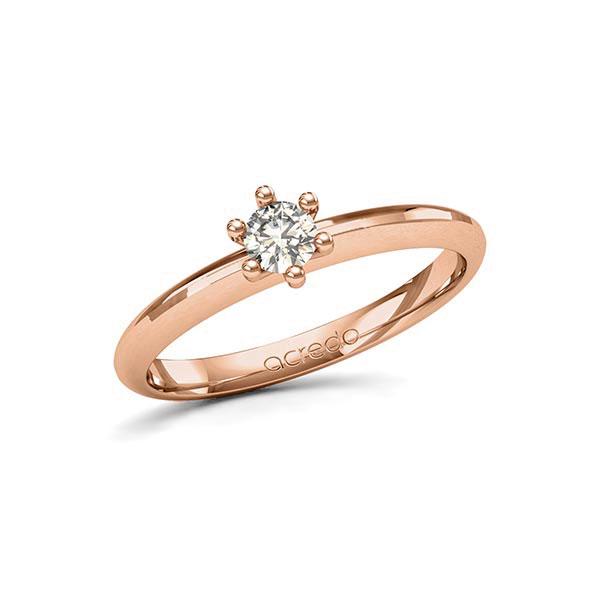 Verlobungsring in Rotgold 585 mit zus. 0,25 ct. Brillant tw, si von acredo - A-11K8AM-R5-1TMZ7Z Verlobungsring in Rotgold 585 mit zus. 0,25 ct. Brillant tw, si von acredo - A-11K8AM-R5-1TMZ7Z