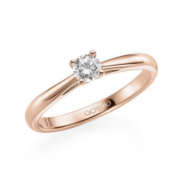 Verlobungsring in Rotgold 585 mit zus. 0,25 ct. Brillant tw, si von acredo - A-ZI851-R5-1TWF4Z Verlobungsring in Rotgold 585 mit zus. 0,25 ct. Brillant tw, si von acredo - A-ZI851-R5-1TWF4Z