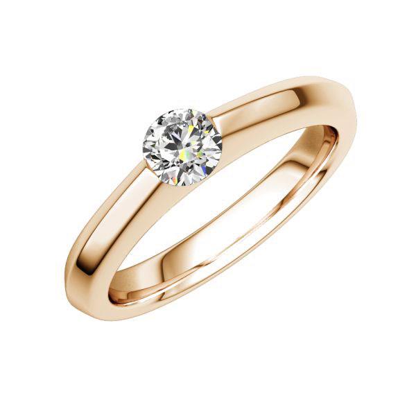 Verlobungsring in Rotgold 585 mit zus. 0,25 ct. Brillant tw, vs von 123gold - E-2TIQ3-R5-1TNH3Z Verlobungsring in Rotgold 585 mit zus. 0,25 ct. Brillant tw, vs von 123gold - E-2TIQ3-R5-1TNH3Z