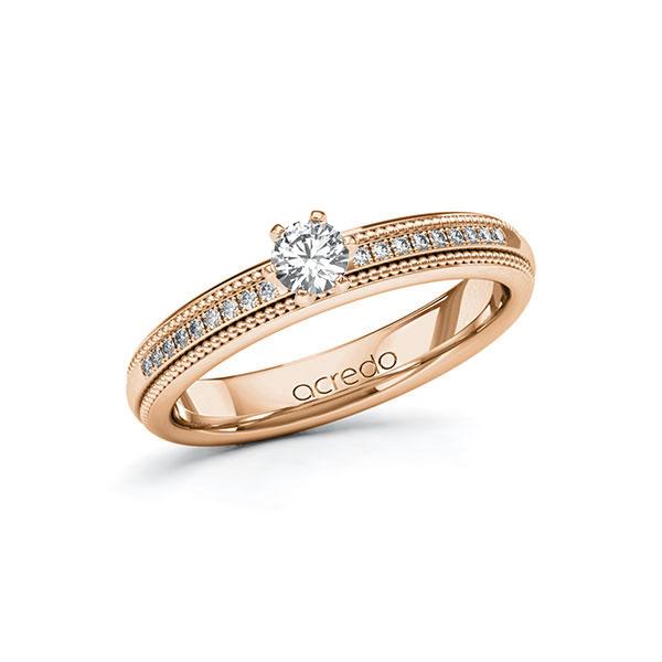 Verlobungsring in Rotgold 585 mit zus. 0,29 ct. Brillant tw, si von acredo - A-11LECR-RRR5-1Y27J2Z Verlobungsring in Rotgold 585 mit zus. 0,29 ct. Brillant tw, si von acredo - A-11LECR-RRR5-1Y27J2Z